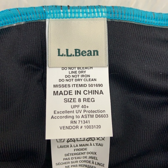 NWOT L.L. Bean Slimming One Piece Swimsuit Size 8 - Picture 7 of 10